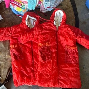 Kids Red Hooded Jacket